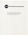 Apollo 12 Moonwalker Alan Bean 8'' x 10'' Signed Photo